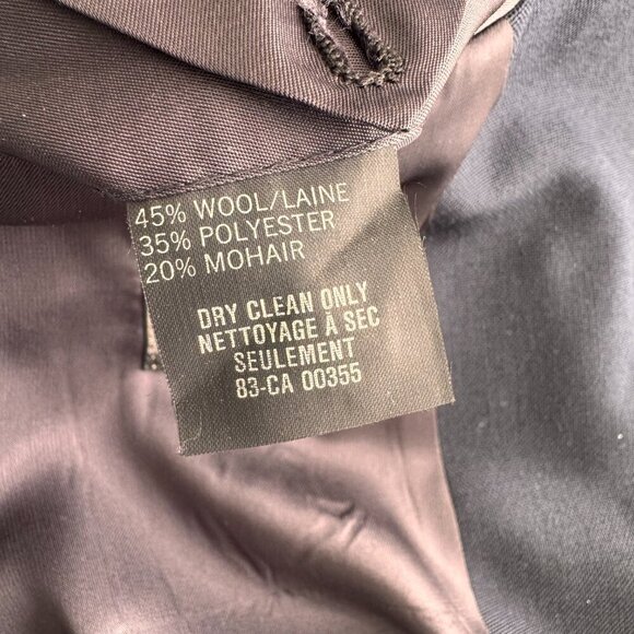 Vintage Christian Dior Monsieur Wool/Mohair Sport Coat Blazer Navy - Picture 5 of 12